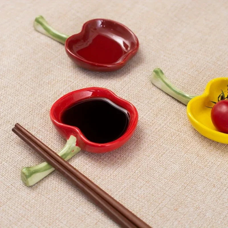 1pc Ins Style Cutlery Cute Ceramic Small Dish