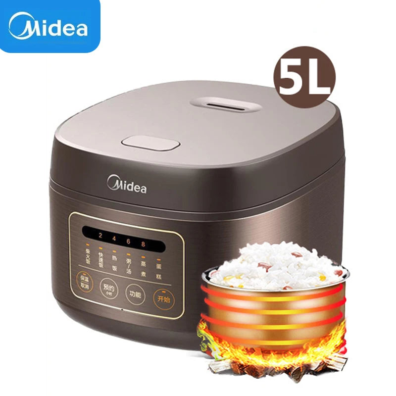Midea Rice Cooker Large Capacity 4l/5l Suitable 2-10