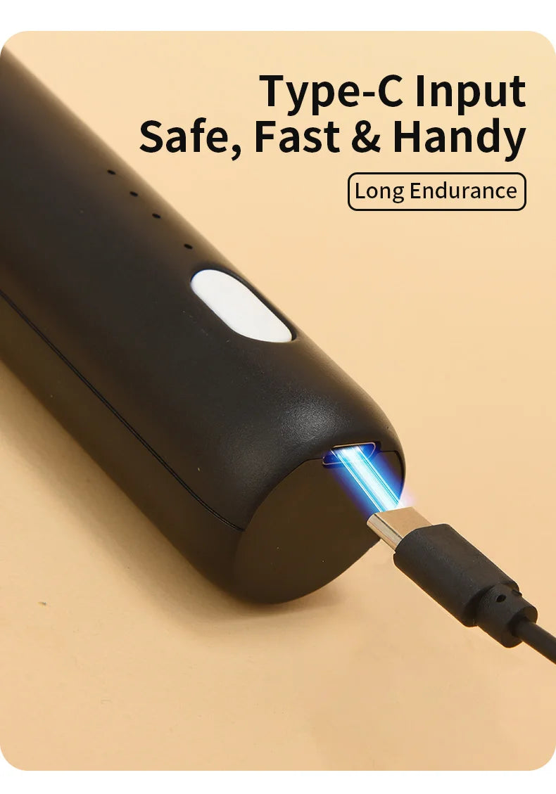 Electric Milk Frother Egg Beater Wireless Type-C Charging