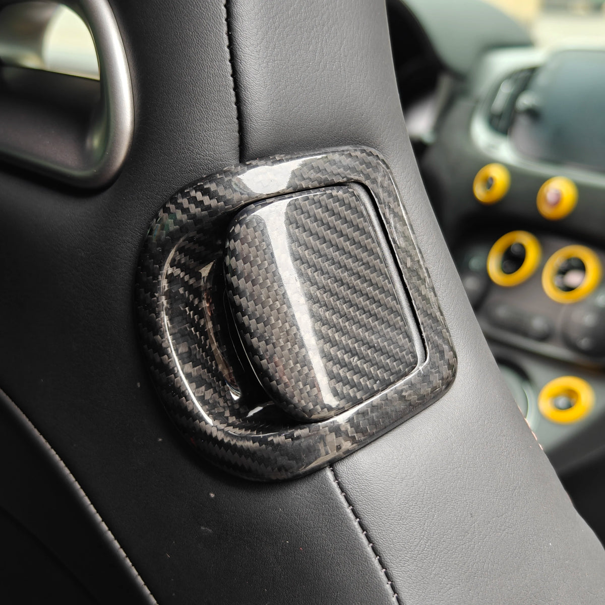 Brand Racing Style Rear Seat Genuine Carbon Fiber