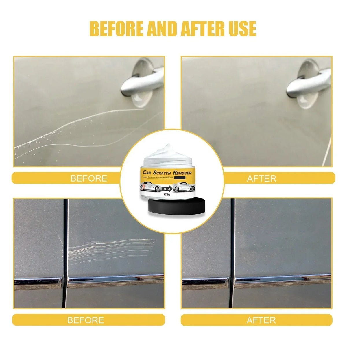 Car Scratch Remover Car Polishing Paste Sponge Car