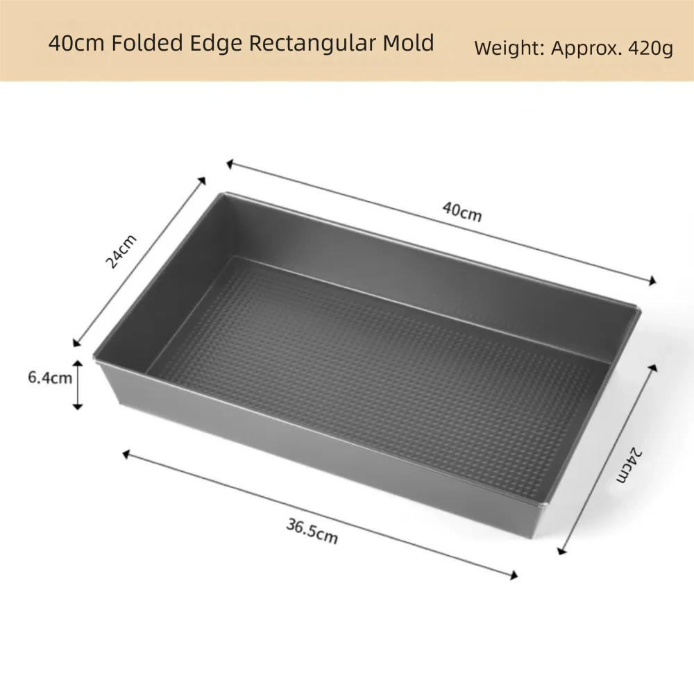 Thickened Carbon Steel Rectangle Loaf Pan Nonstick Baking