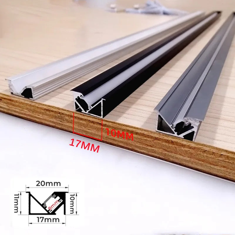 45degree Hidden Lighting Hard Bar Light Invisible Recessed