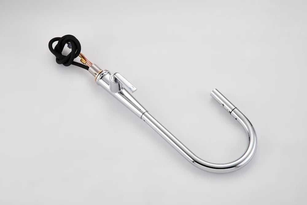 Brushed Gold Faucet Pull Out Sprayer Cold Water