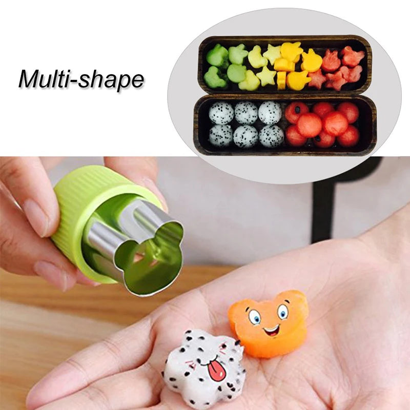 1set Multi-Style Vegetables Cookie Cutter Embossing Mould Cook