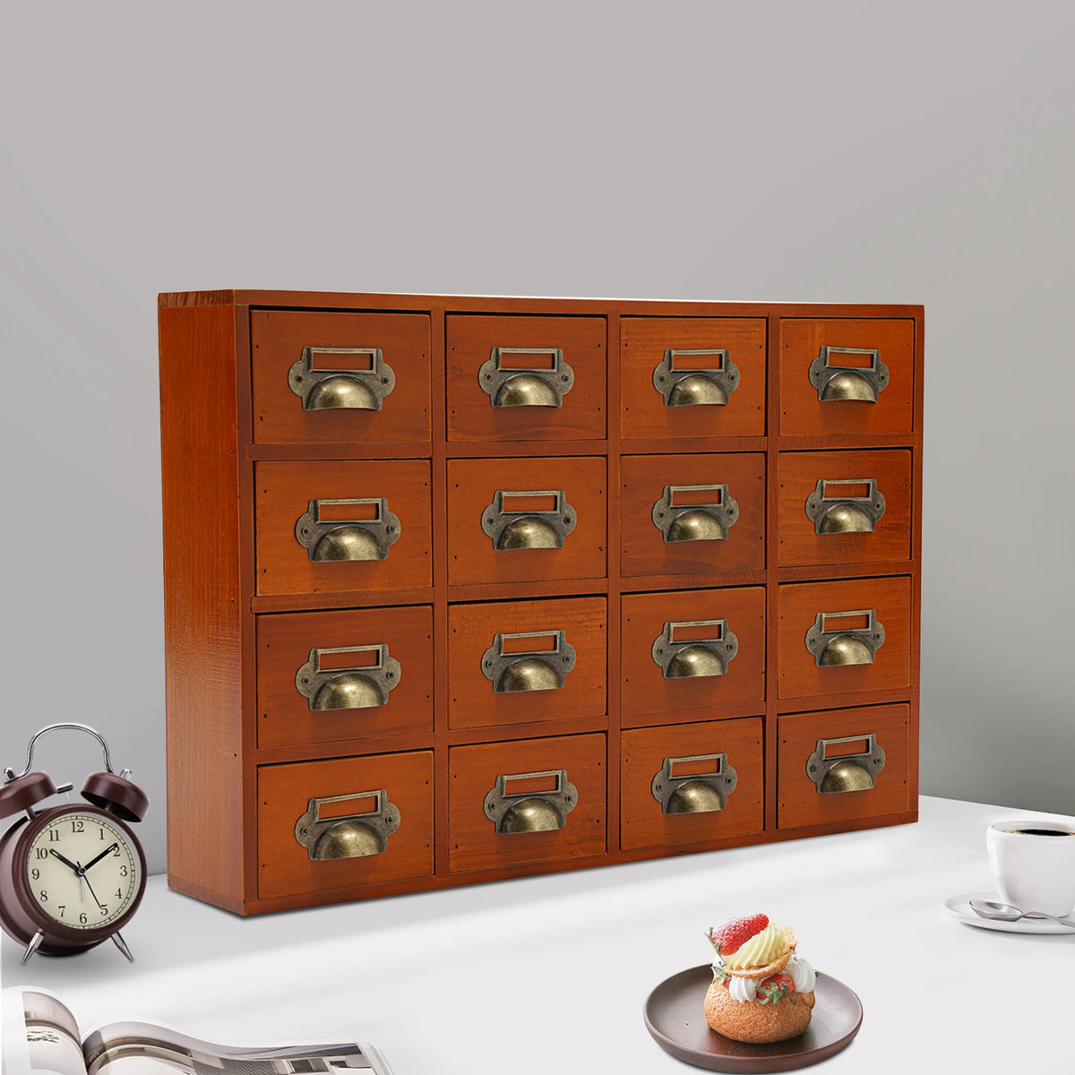 16 Drawers Storage Cabinet Apothecary Chests Cabinets Herb