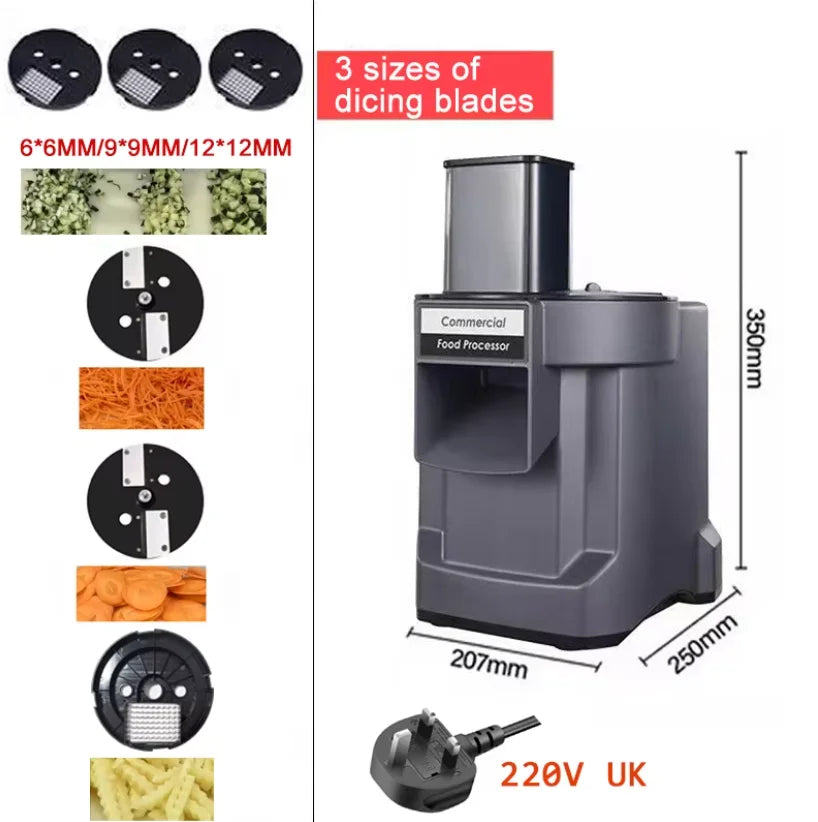 Commercial Vegetable Chopper In1 Electric Cutting Machine Carrot