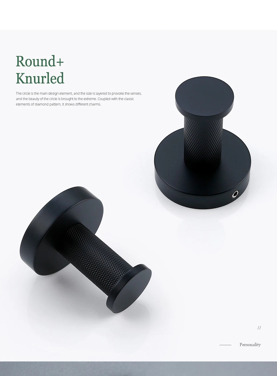 Matte Black Bathroom Brass Knurled Kit Paper Holder
