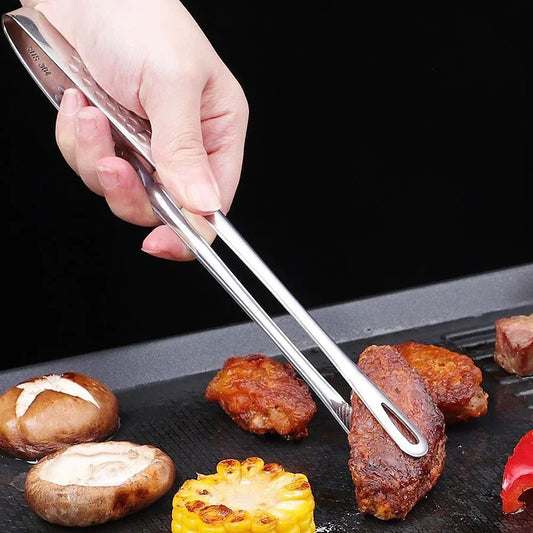 Long Stainless Steel Tongs Non-Slip Heat Resistant Bbq