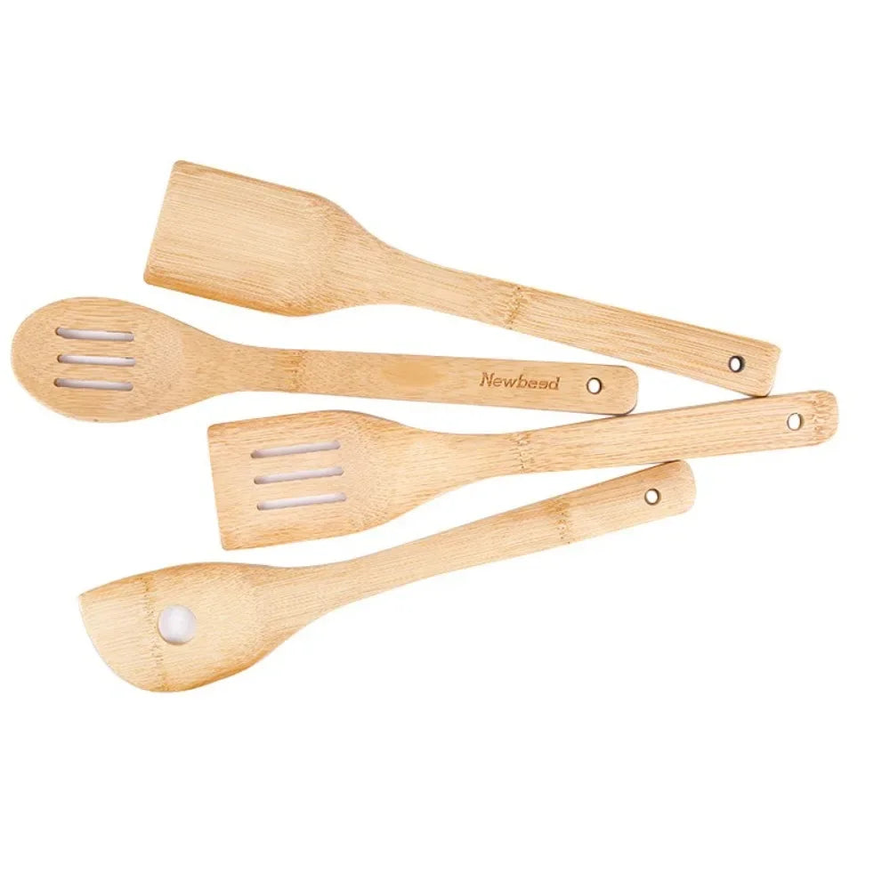 3pcs Safe Bamboo Cookware Ecofriendly Durable Cooking Utensils