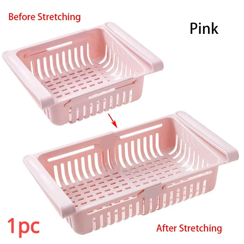 Fridge Organizer Storage Drawer Plastic Storage Box Container