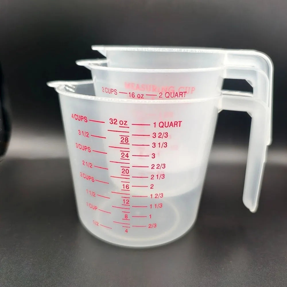 Cup Marking Clear Plastic Measuring Cup Spout Handles