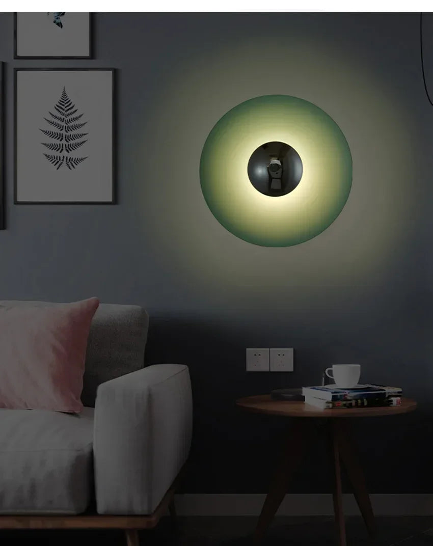 Modern Minimalist Designer Led Wall Light Dish Foyer