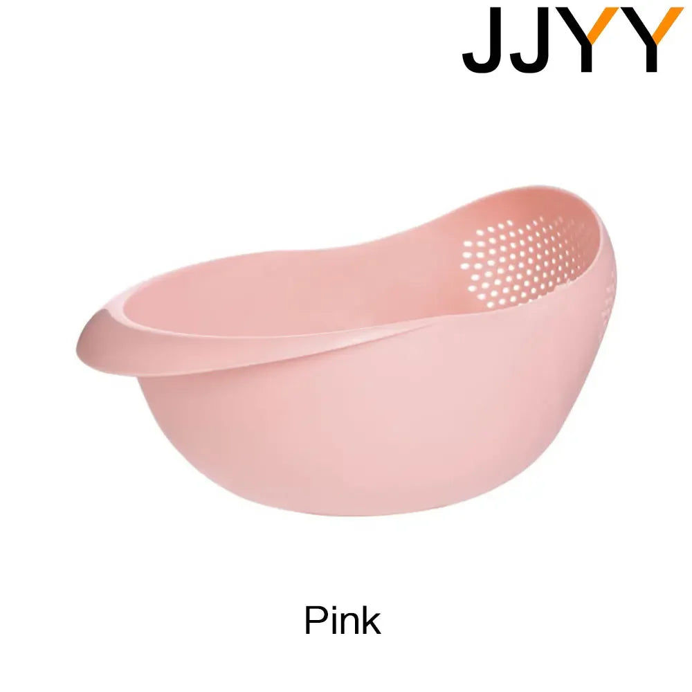 Sink Drainer Plastic Colander Handle Rice Strainer Bowl