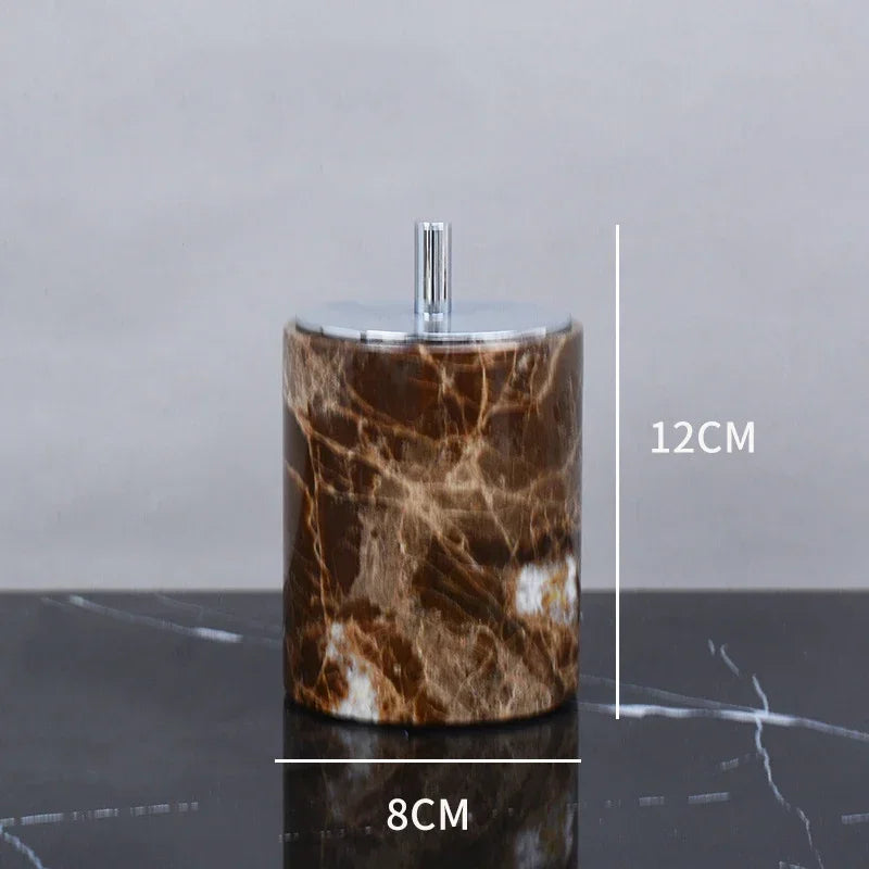 Emperador Dark Natural Marble Bathroom Brown Luxury Toothbrush