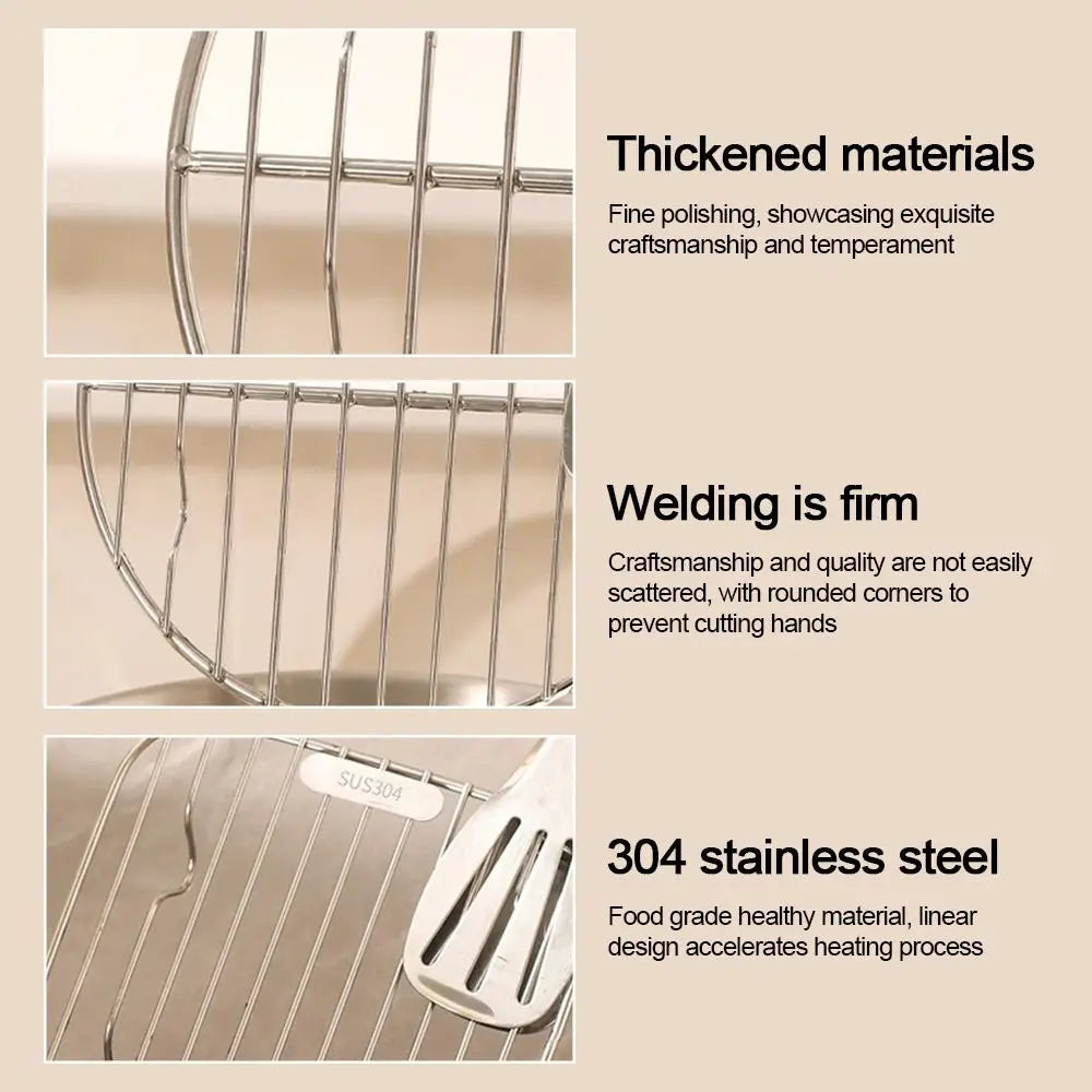 Round Square Cooking Rack 304 Stainless Steel Thicken