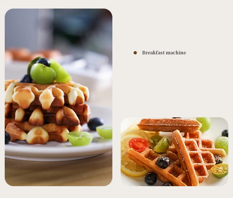 600w Electric Sandwich Maker Waffle Maker Multi-Baker Breakfast