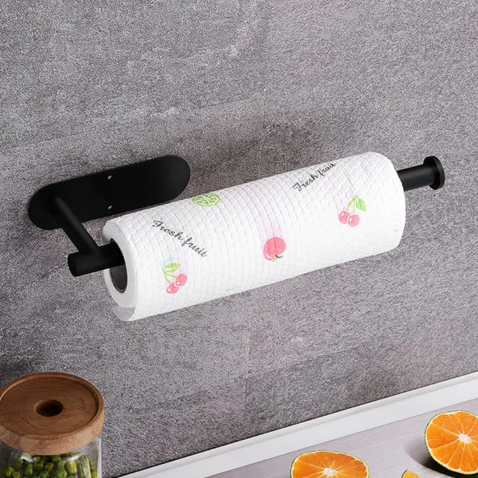1/2pcs Paper Towel Holder Toilet Paper Holder Adhesive