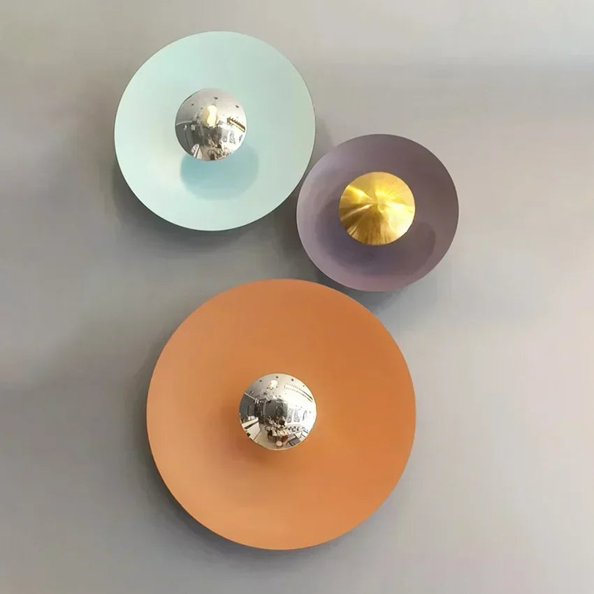 Modern Minimalist Designer Led Wall Light Dish Foyer