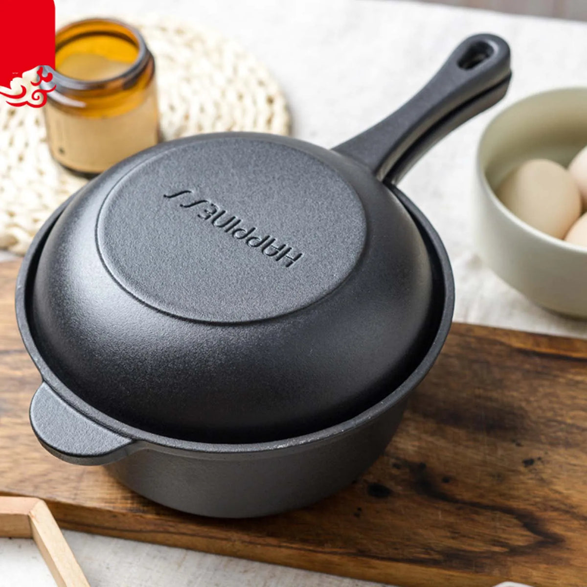 Cast Iron Pots Non-Stick Pan Dual-Purpose Cast Iron