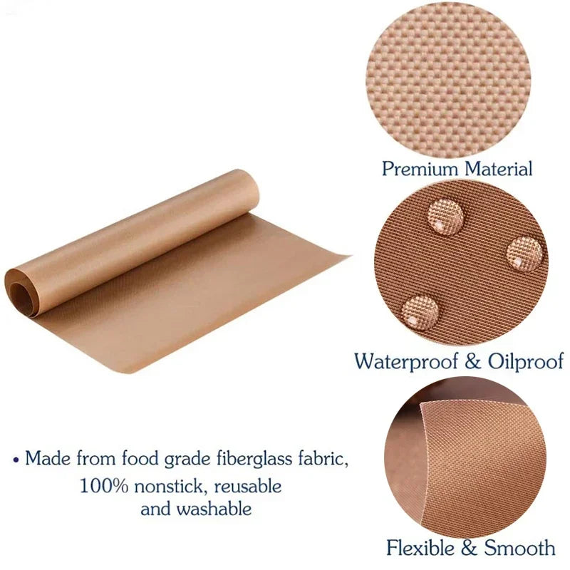 6/7/8/9/10/50pcs Kithchen Bakeware Oil-Proof Paper Reusable