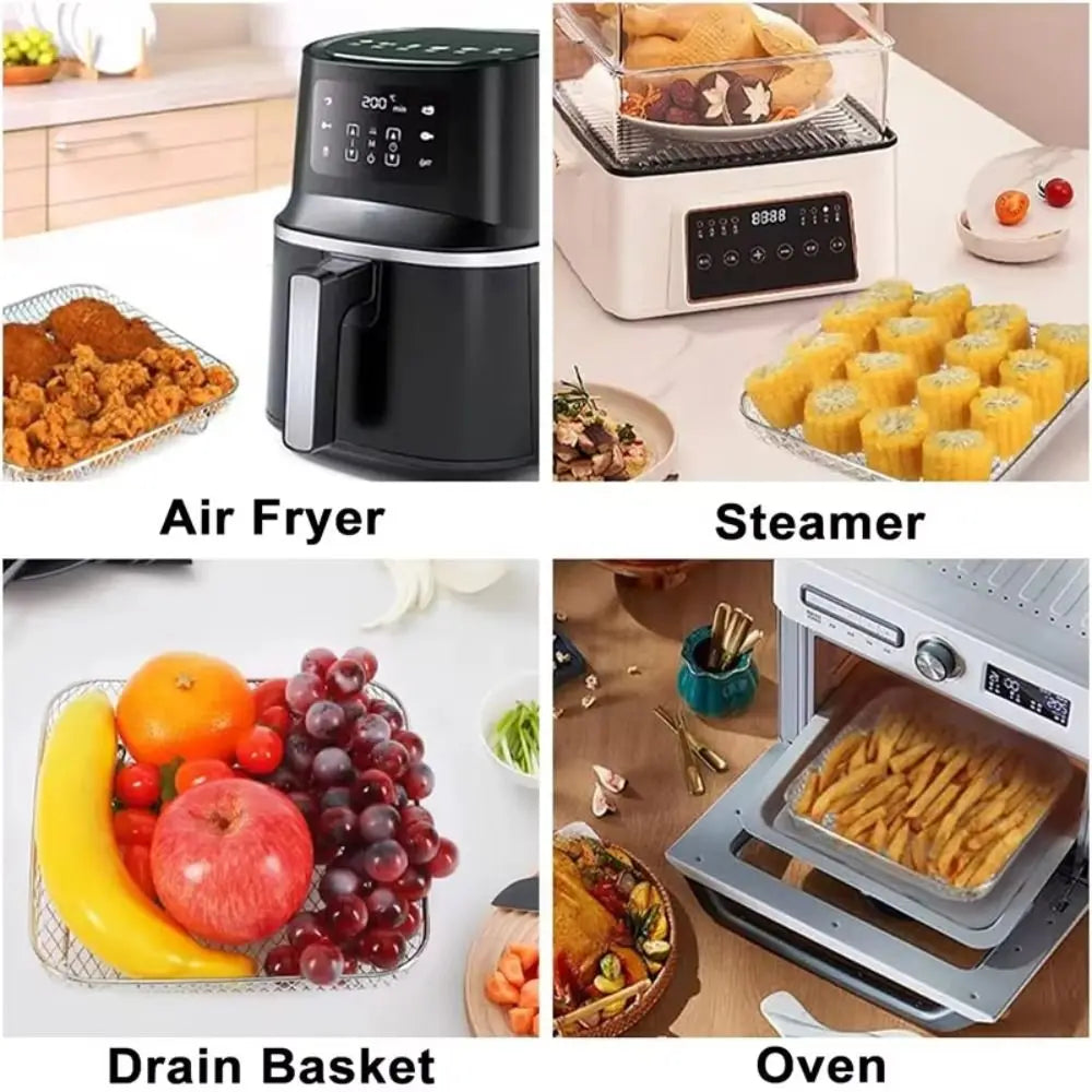 High Quality Stackable Air Fryer Rack Non-Stick Stainless