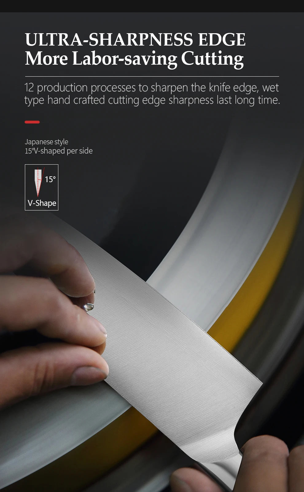 Xinzuo Knife Utility Cleaver Chef Bread Fruit Santoku