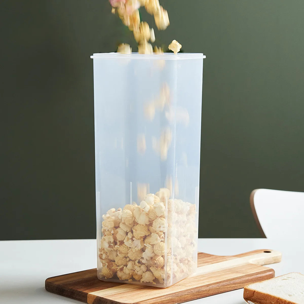 Bread Loaf Container Clear Airtight Bread Box Lid
