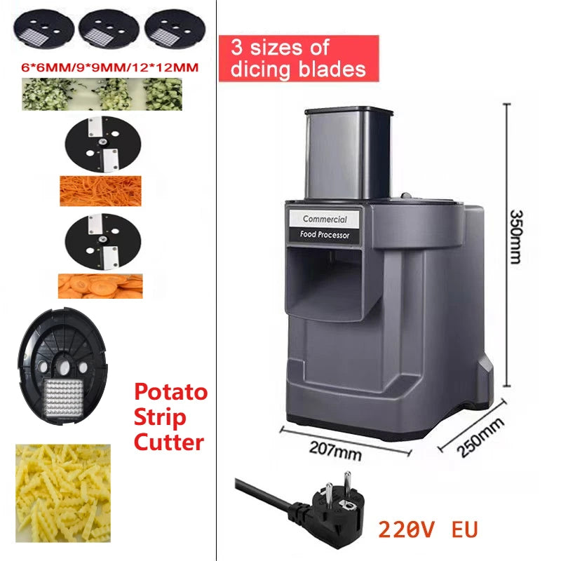 110v/220v Commercial Vegetable Cutter In Automatic Electric