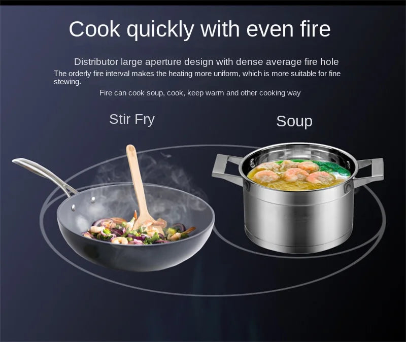 Stainless Steel Fierce Fire Stove Commercial Wok Gas