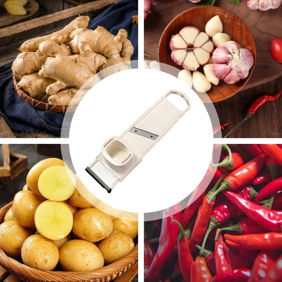 1pc Garlic Slicer Cutter Shredder In Functiongarlic Presses