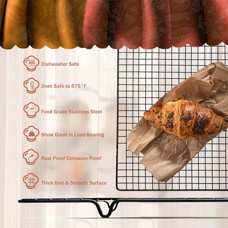 Lmetjma Chef Cooling Rack Stainless Steel Wire Cookie