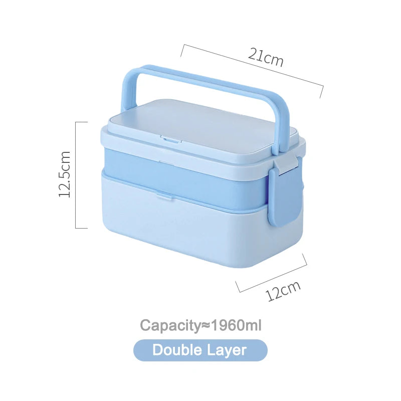 Magic Bento Box Double Layer Lunch Box Meal