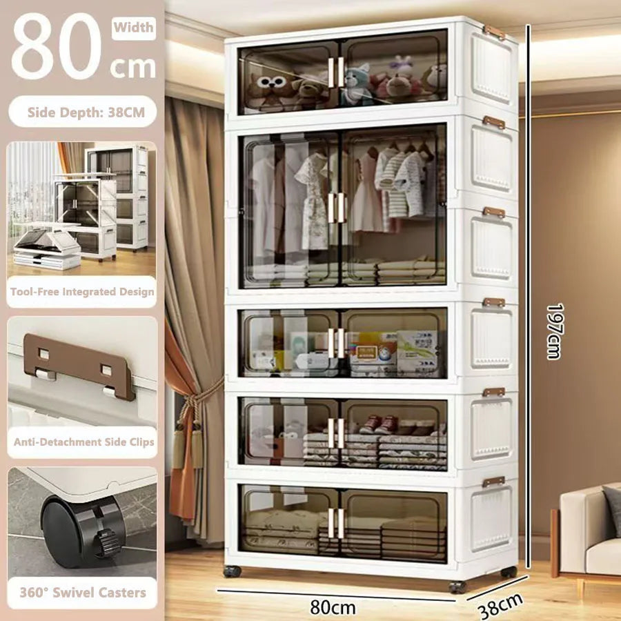 Storage Cabinet Folding Storage Box Living Room Toy