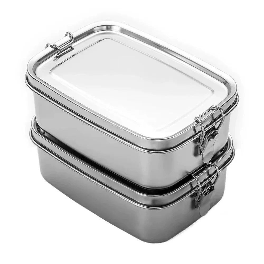 Stainless Steel Lunch Box Kids Adults Leak-Proof Bento