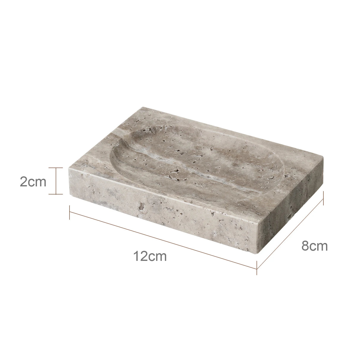 Grigio Travertino Bathroom Sets Vintage Marble Soap Holder