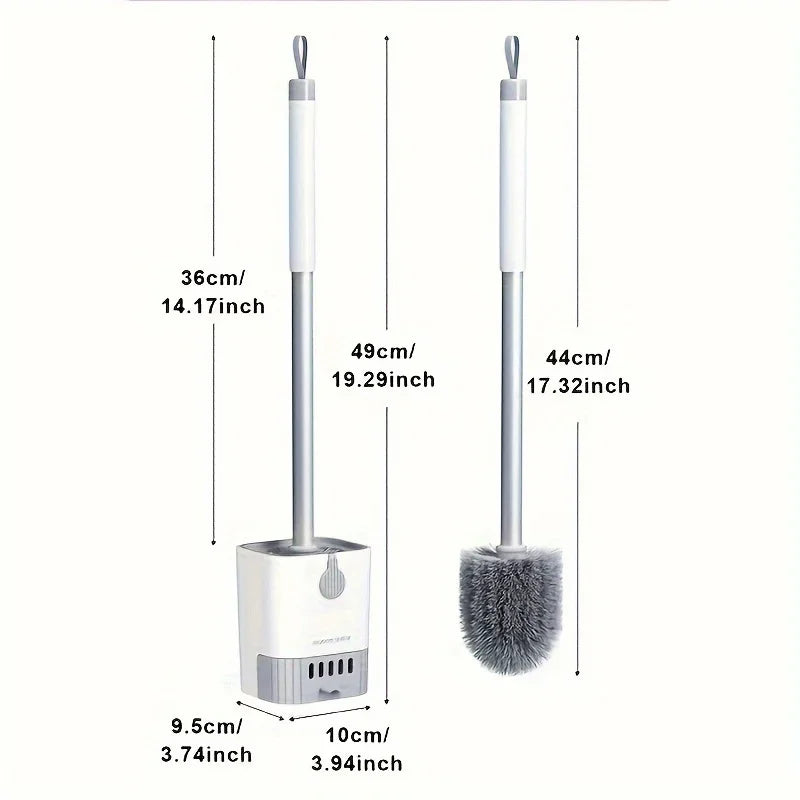 Toilet Brush Holder Wall Mounted Long Handle Toilet