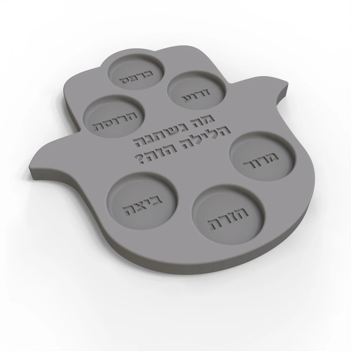 Silicone Mold Jewish Pesach Seder Plate-Reusable Cement Plaster