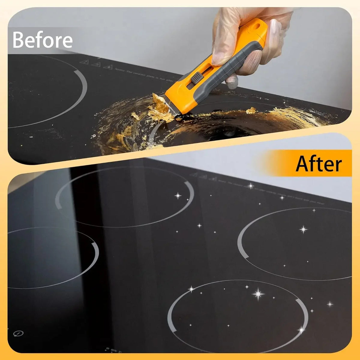 Professional Ceramic Scraper Knife Blade Non Scratch Glass