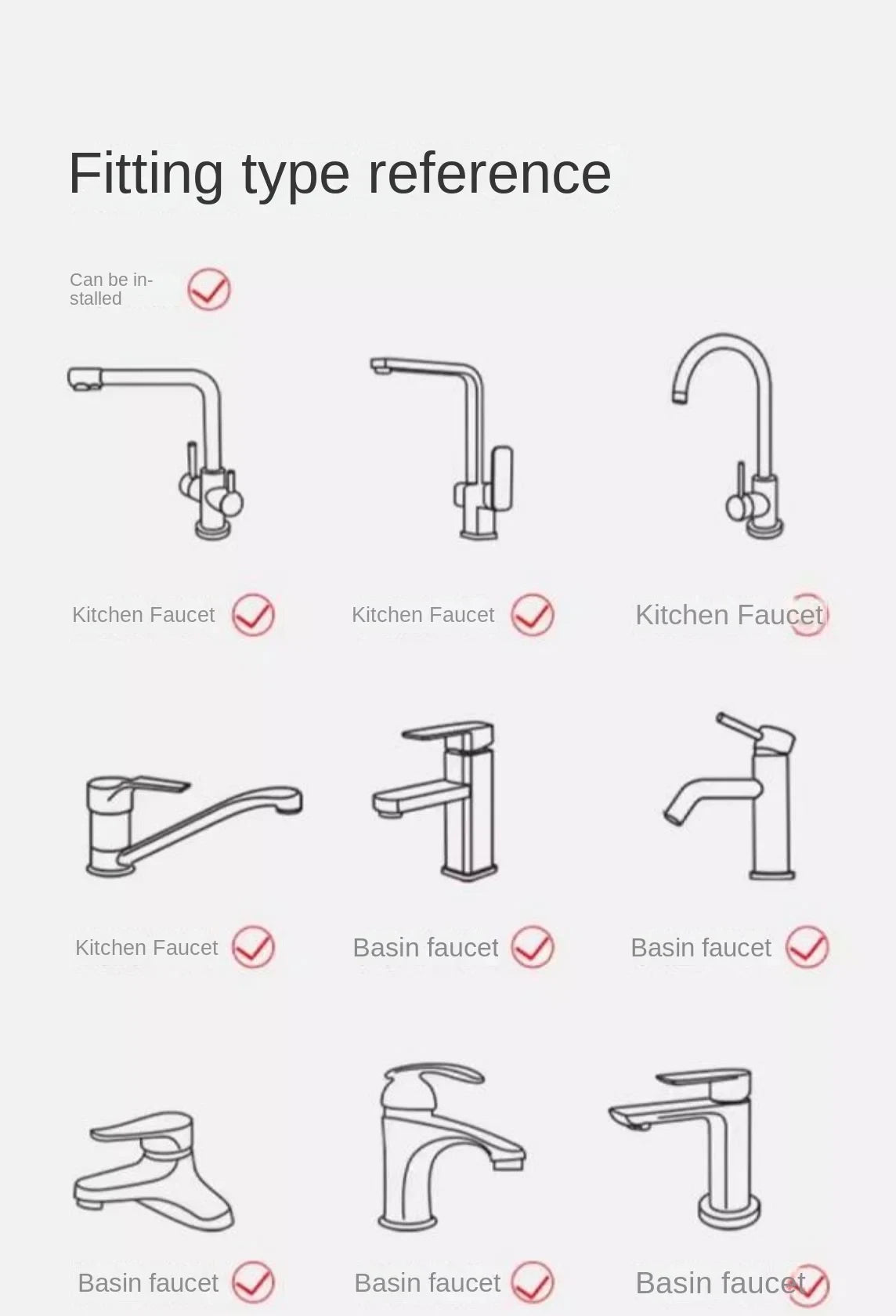 Modes Sink Faucet 360 Degree Rotation Filter Extension