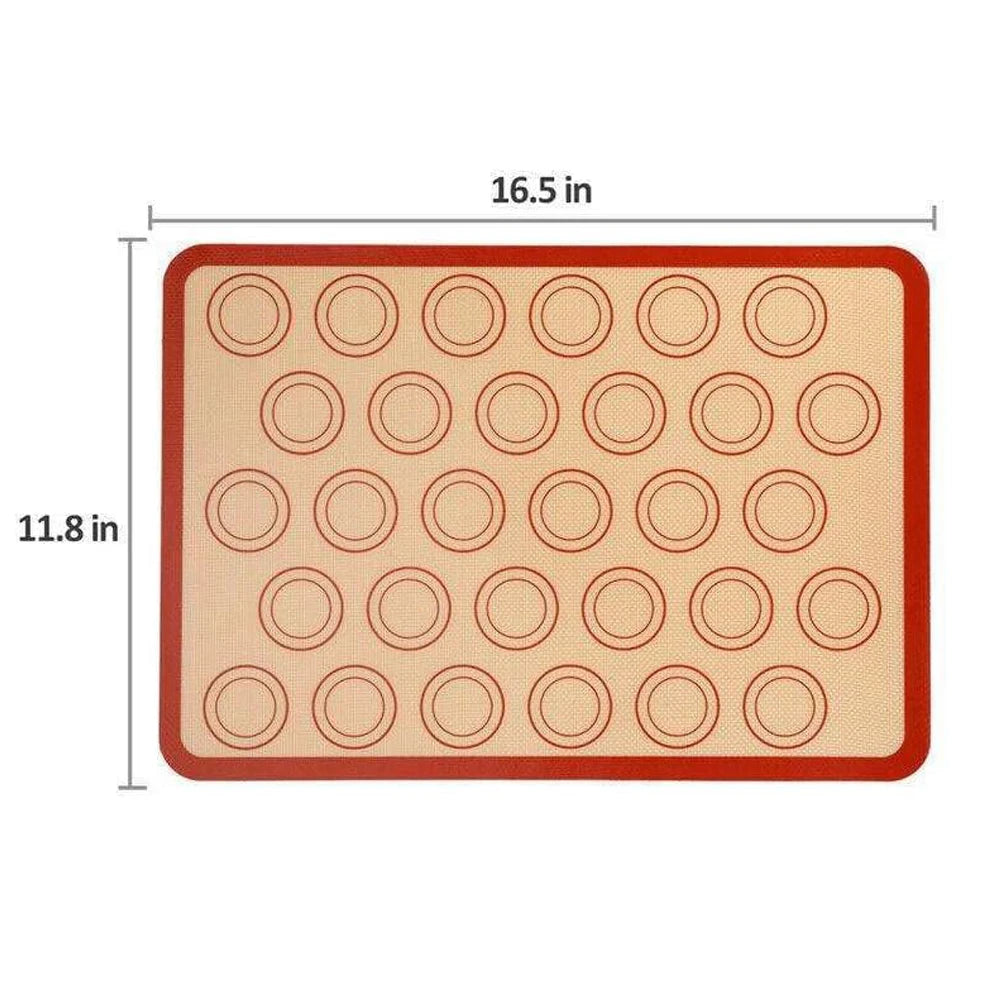 Macaron Silicone Baking Mat Cookie Pad Rolling Dough