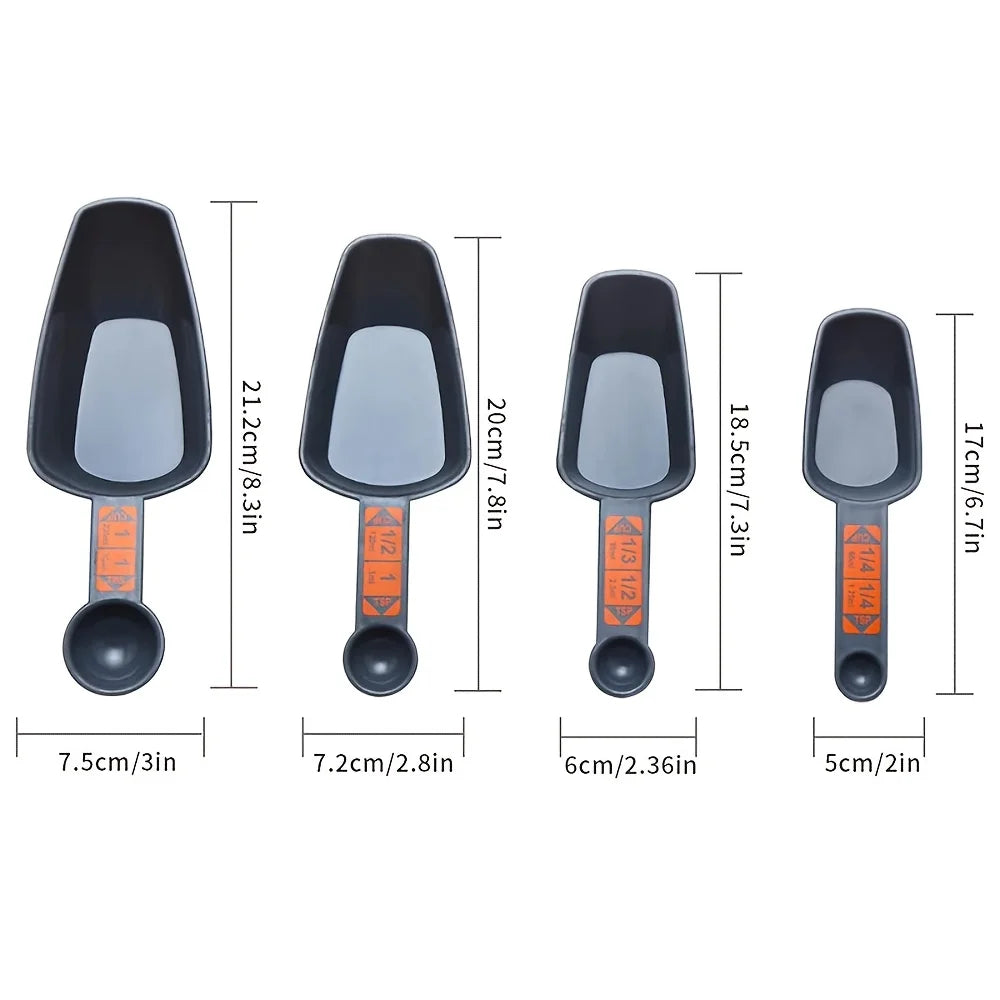 Four-Piece Measuring Spoon Is Perfect Measuring Both Wet