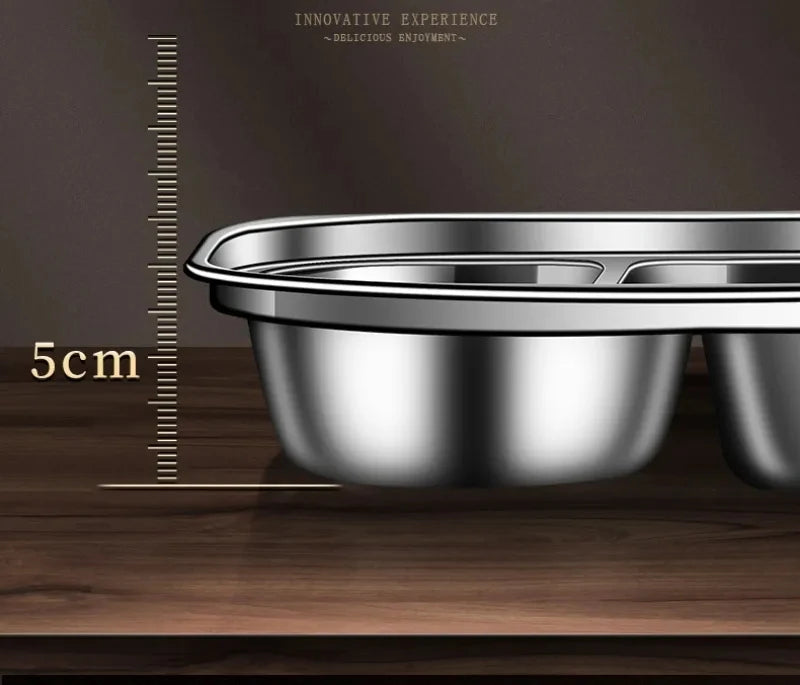 304 Stainless Steel Compartment Insulated Lunch Box Office