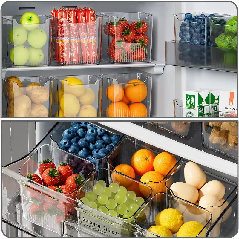 3pcs Fridge Organizer - Refrigerator Side Door Storage