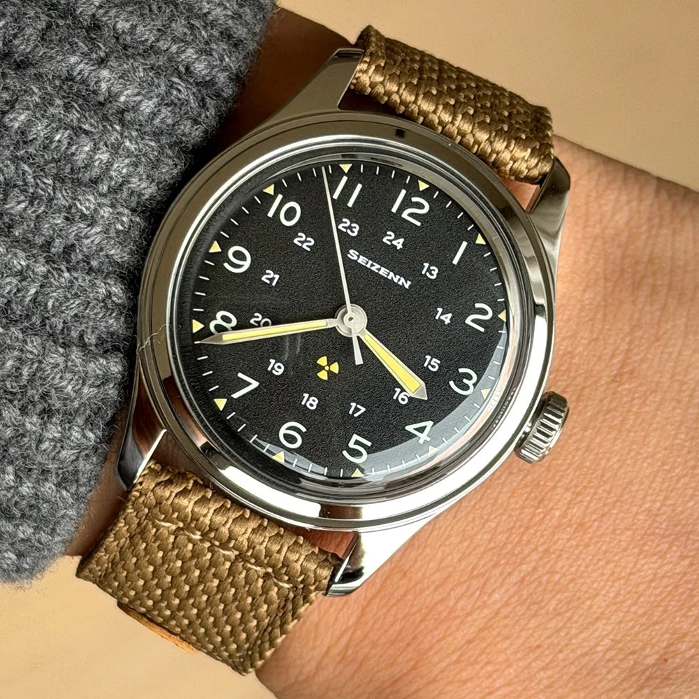 Classic Retro Arrow Pilot Watch Male Mens Wwii