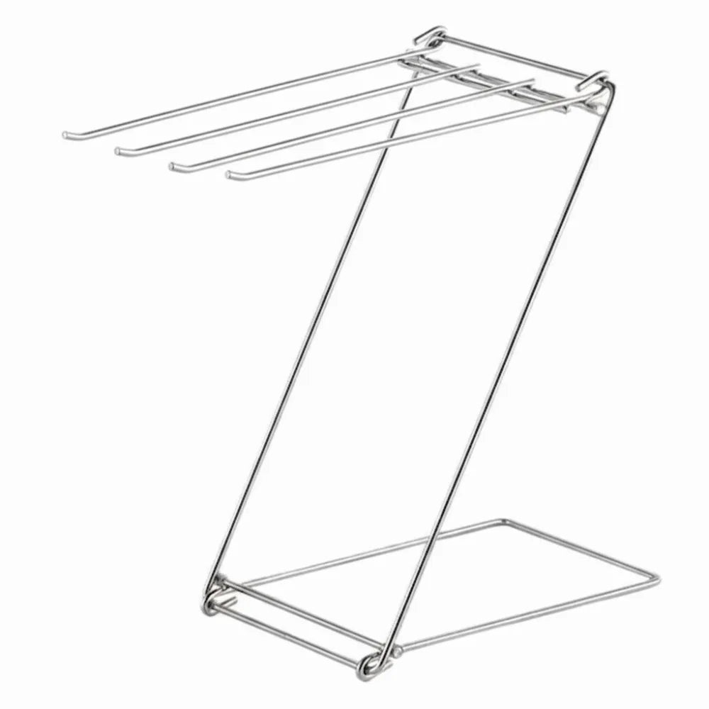 Stainless Steel Dishcloth Hanging Shelf Foldable Design Rag