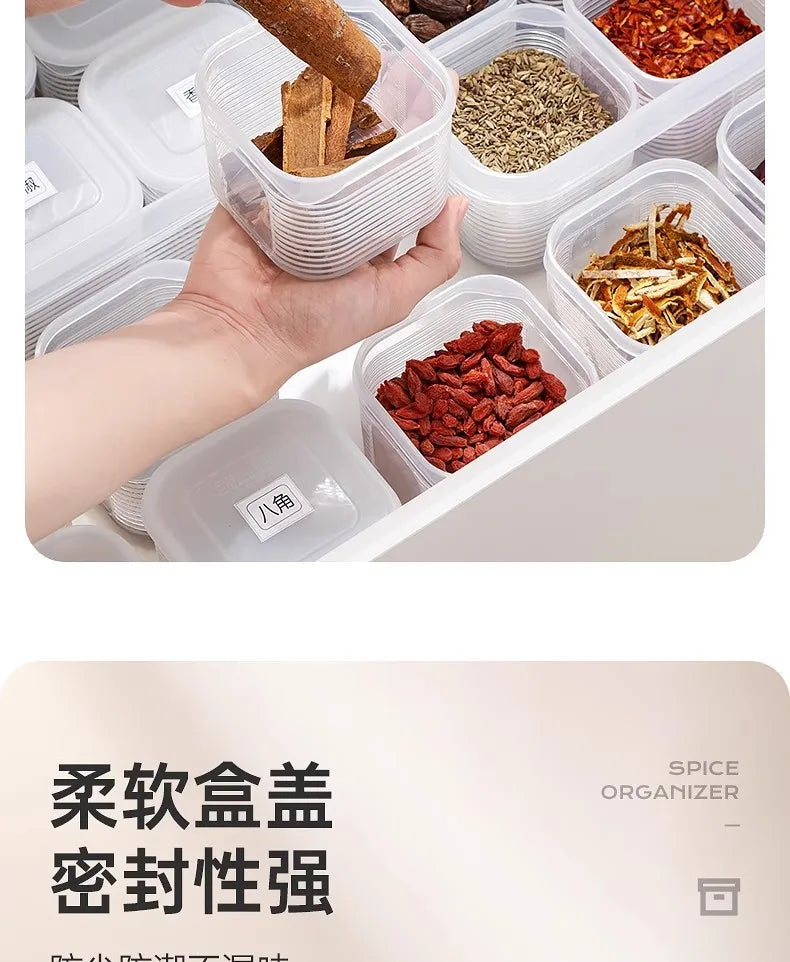 Food Storage Container Grids Vegetable Fruit Fresh-Keeping Box