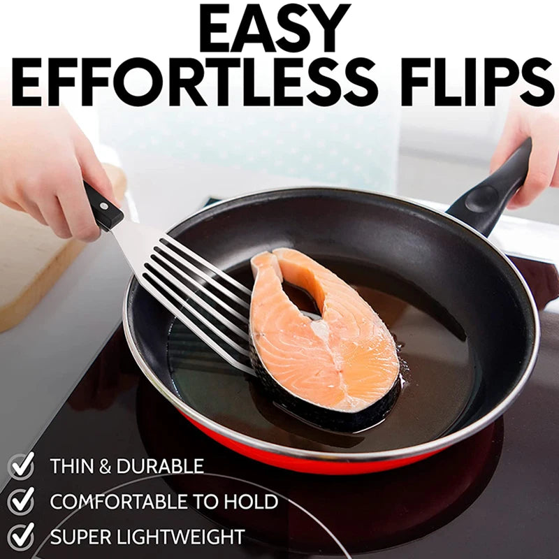 Metal Frying Spatula Cast Iron Skillet Fish Egg