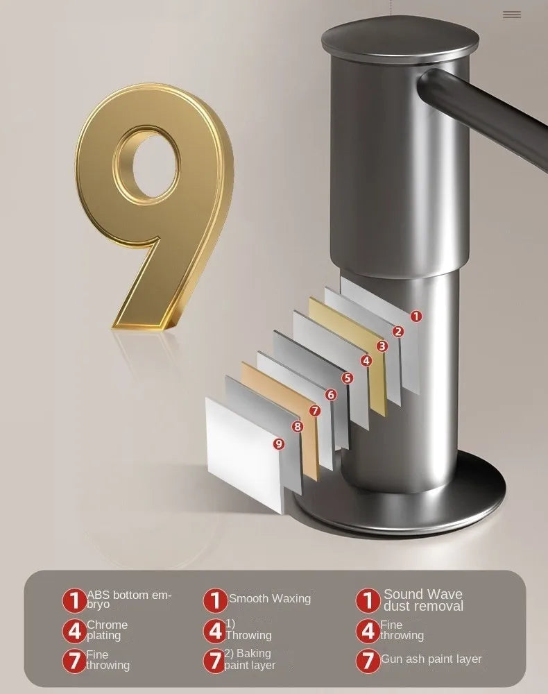 Counrtertop Dishes Dispenser Extention Tube Hand Press Soap