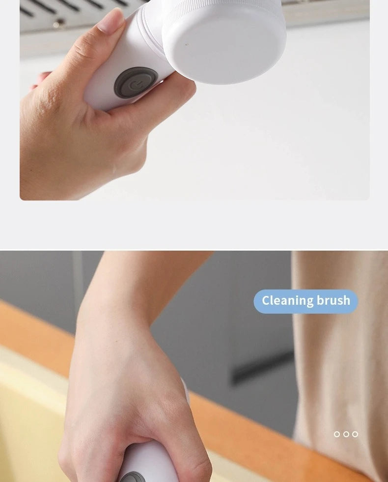 Electric Scrubber Brush Multi Use Bathroom Toilet Corner
